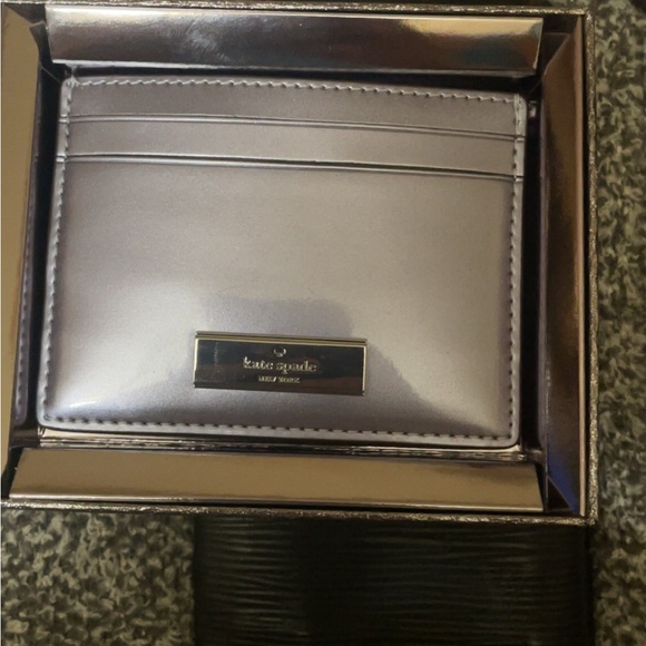 kate spade Accessories - Silver Card Holder by [Brand]